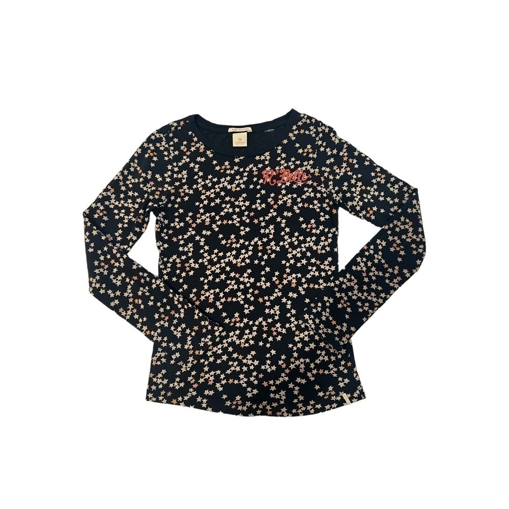 Scotch & Soda 100% Cotton Girls Star Print T Shirt Long Sleeves 8-10